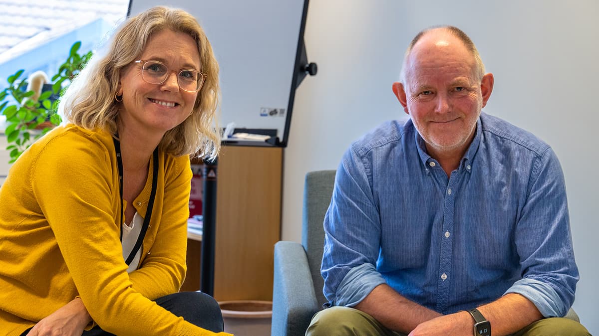 Svanhild Marie Nesset Lillebostad og Rune Olaf Weltzien. Foto.
